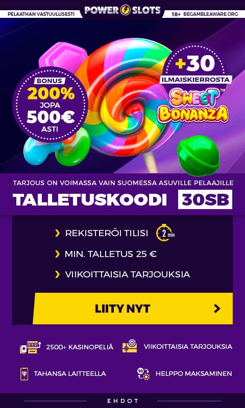 200% Tervetulobonus jopa 500 EUR asti